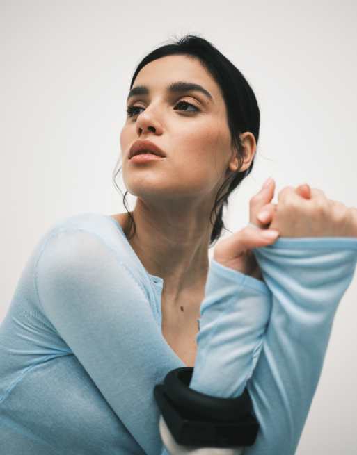 ASOS DESIGN - Lyseblå tætsiddende cardigan, 3 af 4