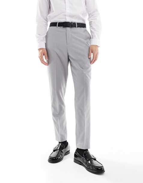 ASOS DESIGN - Lysegrå elegante bukser i tapered pasform - view 1