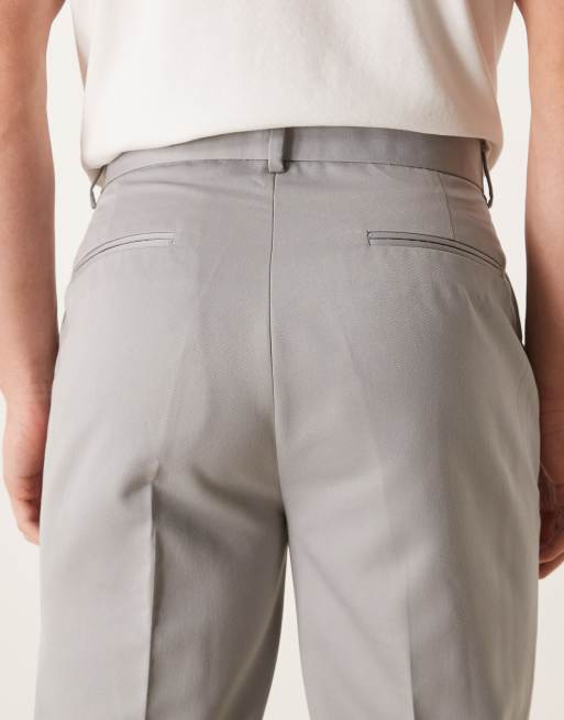 ASOS DESIGN - Lysegrå elegante tapered bukser, 5 af 5