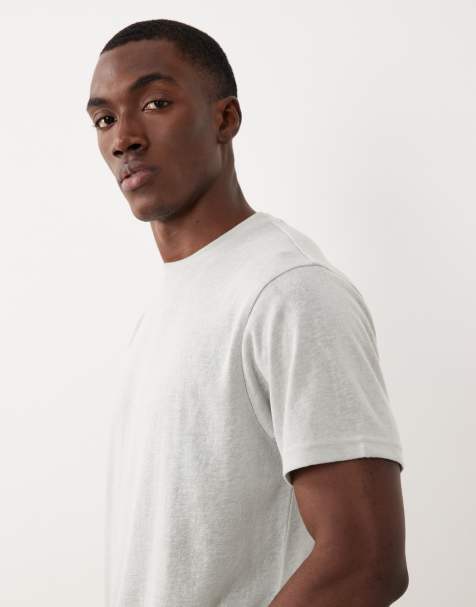 ASOS DESIGN - Lysegrøn T-shirt i hørlook i regular fit - view 1