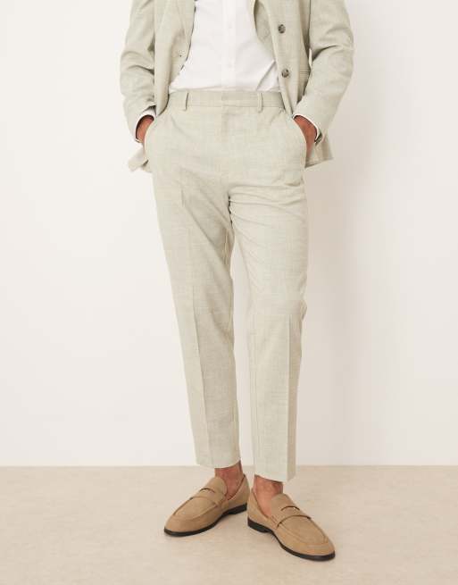 ASOS DESIGN - Lysegrønne habitbukser med tapered fit, 2 af 5