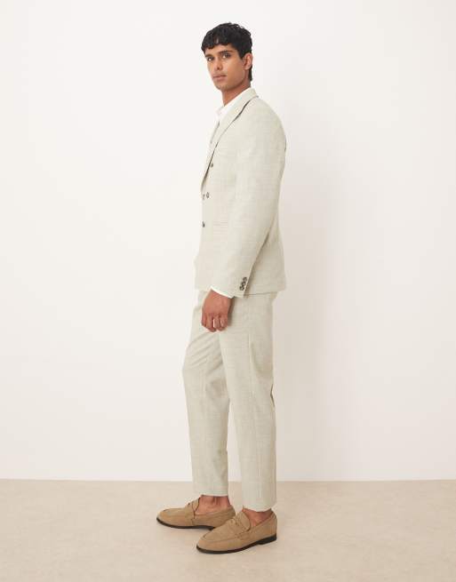 ASOS DESIGN - Lysegrønne habitbukser med tapered fit, 3 af 5
