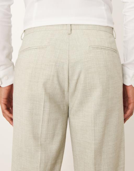 ASOS DESIGN - Lysegrønne habitbukser med tapered fit, 4 af 5