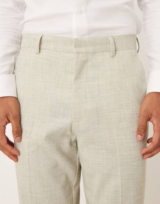 ASOS DESIGN - Lysegrønne habitbukser med tapered fit, 5 af 5