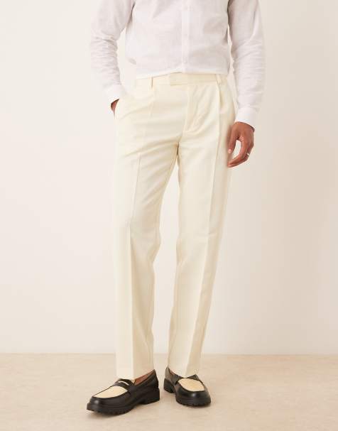 ASOS DESIGN - Lysegule og elegante bukser med lige ben - view 1