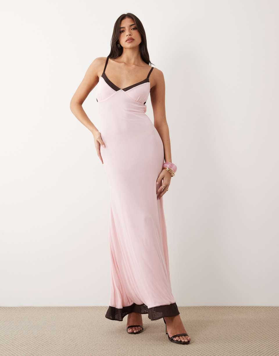 Pink maxi dress