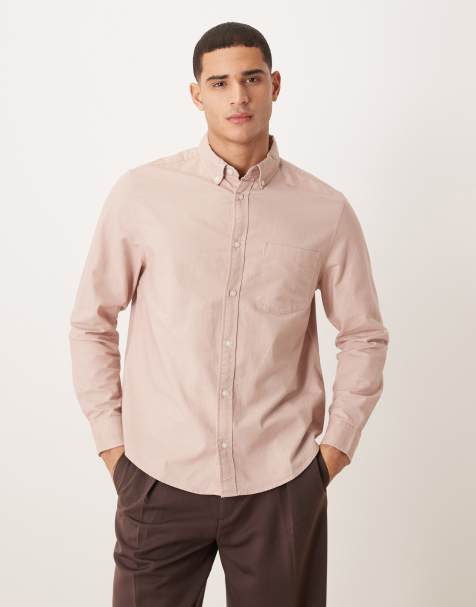 ASOS DESIGN - Lyserød Oxford-skjorte i Regular pasform - view 1