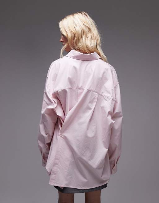 ASOS DESIGN - Lyserød slå om-kjole med flere funktioner og indsyning i taljen, 3 af 4