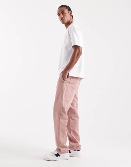 ASOS DESIGN - Lyserøde chinos med lige pasform, 3 af 5