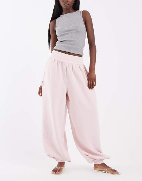 ASOS DESIGN - Lyserøde skræddersyede ballonbukser med tætsiddende buksekanter - view 1