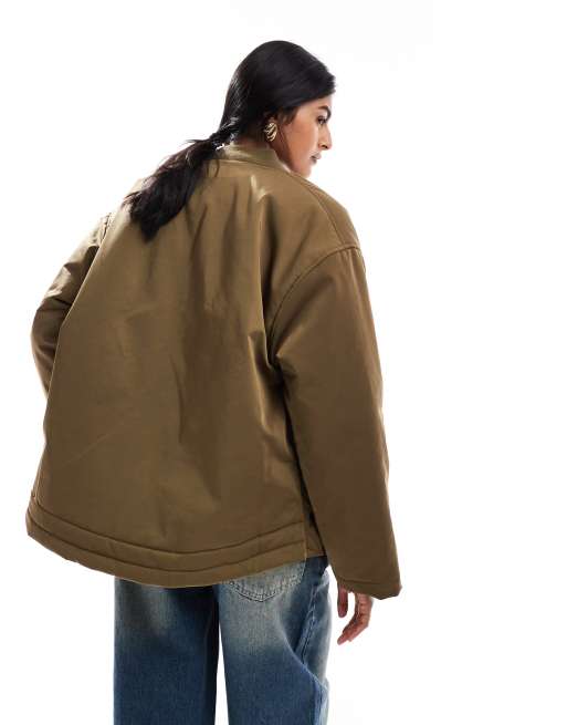 ASOS DESIGN - MA1 bomberjack in kaki, 4 van 4