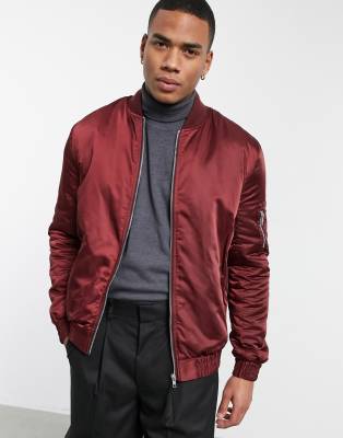 ASOS DESIGN MA1 padded bomber jacket in 