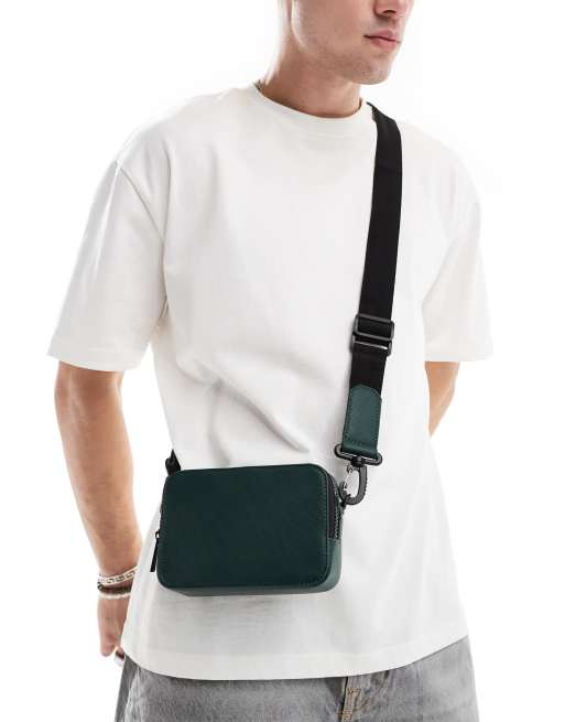 ASOS DESIGN – Mała zielona torba crossbody z imitacji skóry, 4 z 4