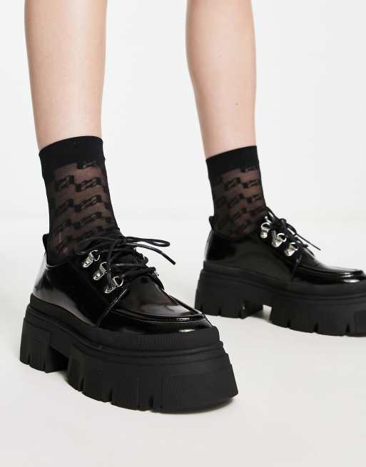 ASOS DESIGN - Maddison - Loafers met dikke zool in zwart, 2 van 4