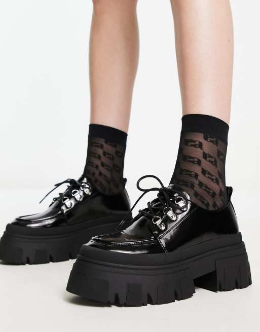 ASOS DESIGN - Maddison - Mocassins chunky - Noir, 3 de 4