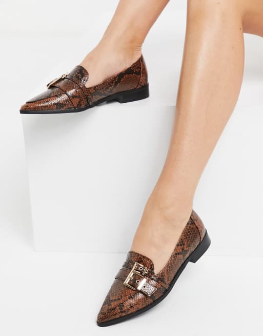 Pointed buckle best sale shoes asos