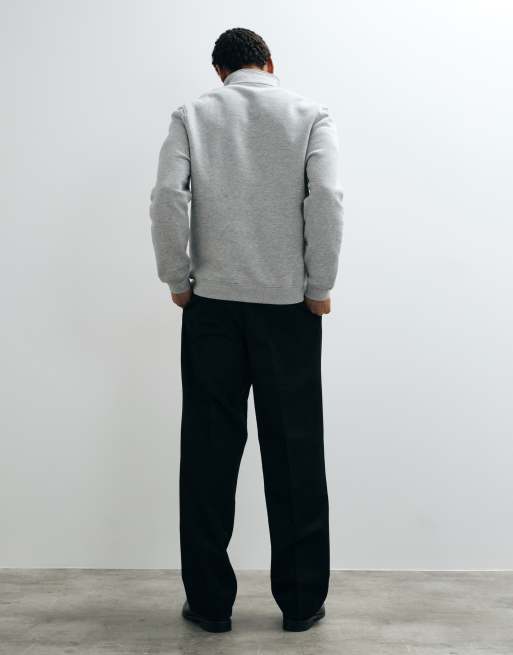 ASOS DESIGN maßgeschneiderte, plissierte Hose mit weitem Bein in Schwarz, 2 von 5