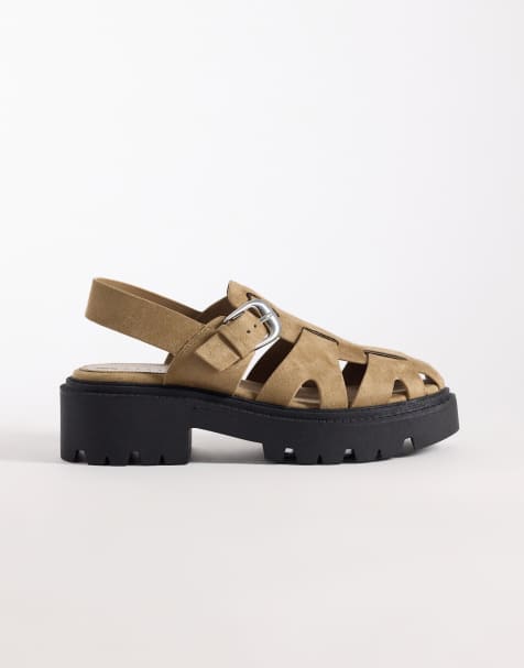 ASOS DESIGN – Magic – Beige, grova seglarskor i mockaimitation - view 1
