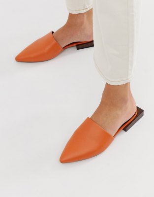 asos flat mules