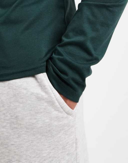 ASOS DESIGN - Maglietta attillata a maniche lunghe verde scuro premium in cotone SUPIMA®, 5 di 5