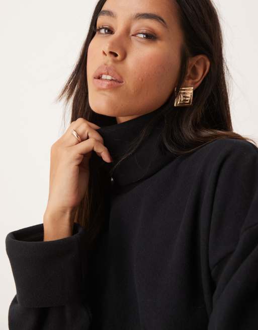Asos Donna Abbigliamento Maglioni e cardigan Maglioni Maglioni a collo alto Maglione con collo alto morbidissimo con polsini 