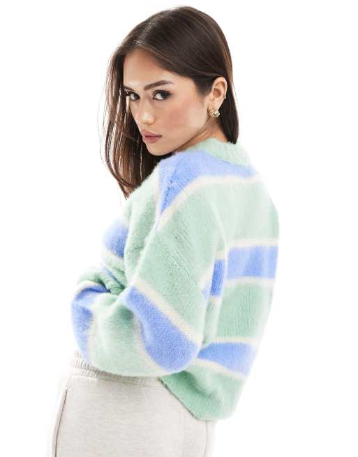 ASOS DESIGN - Maglione girocollo a righe, 3 di 4