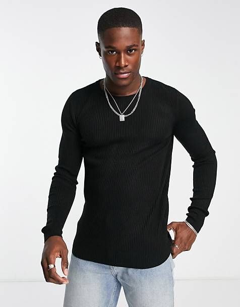 Maglione con effetto vissutoHaculla in Cotone da Uomo colore Nero Uomo Abbigliamento da Maglieria da Maglioni girocollo 