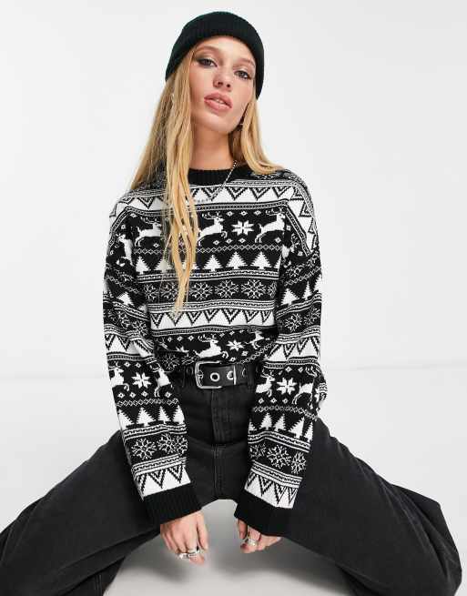 ASOS DESIGN - Maglione natalizio in motivo Fair Isle, 3 di 4