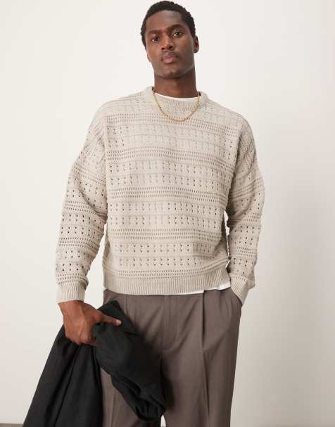 ASOS DESIGN - Maglione oversize color pietra - view 1