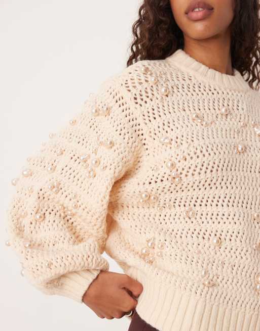 ASOS DESIGN - Maglione oversize decorato con cuciture, 3 di 4
