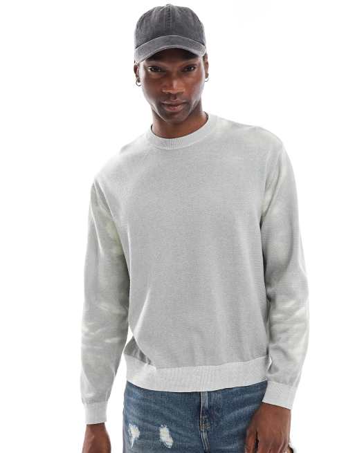 ASOS DESIGN - Maglione oversize squadrato in maglia con lavorazione termica che cambia colore