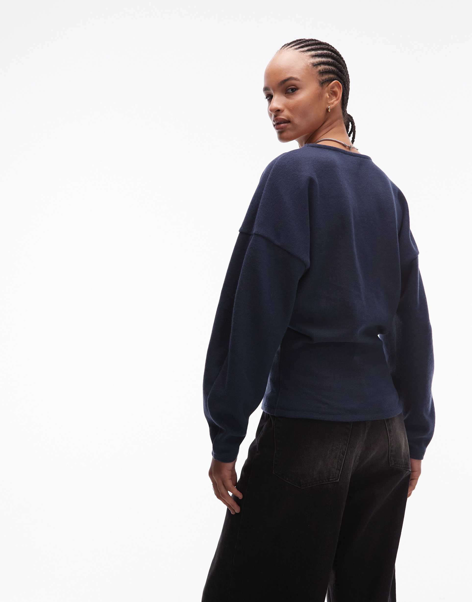 ASOS DESIGN - Maglione oversize super soffice extra largo blu navy