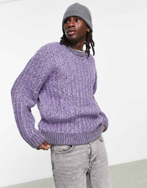 ASOS DESIGN - Maglione oversize viola 