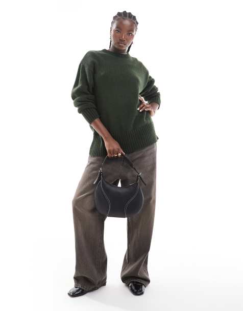 ASOS DESIGN - Maglione pesante verde scuro - view 1