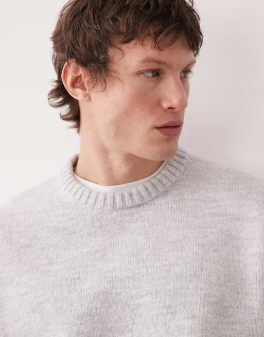 ASOS DESIGN - Maglione super oversize squadrato grigio, 5 di 5