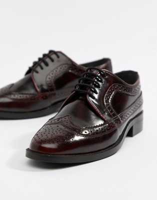 asos design mai tai leather brogues