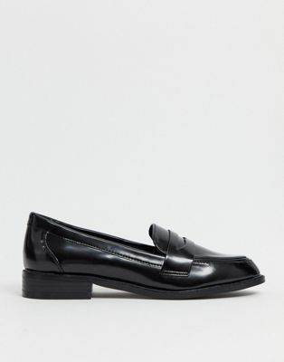 asos black loafers