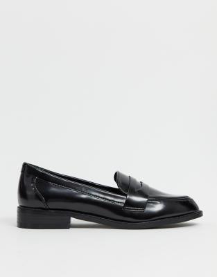 asos black slip on shoes