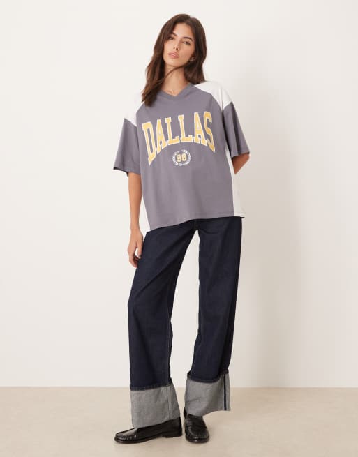 ASOS DESIGN - Maillot de football à imprimé Dallas - Corbeau, 3 de 4
