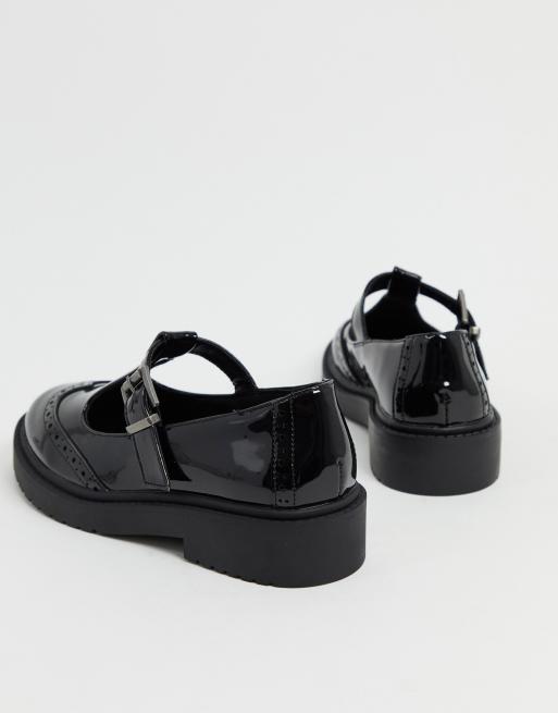 ASOS Design Marilyn Chunky Mary Jane Flat Shoes