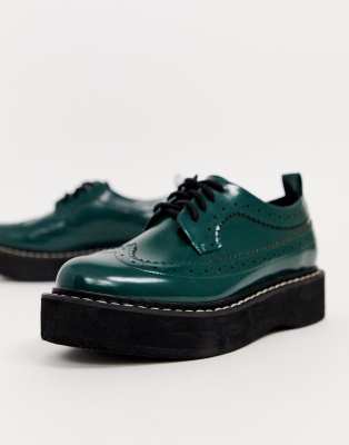 green brogues womens