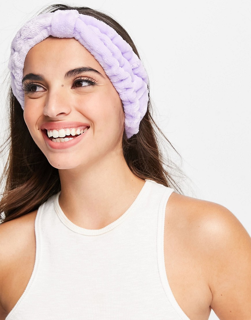 ASOS DESIGN make up headband in pastel-Purple