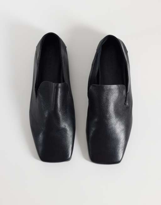 ASOS DESIGN Malachi chaussures style slippers en cuir noir, 2 de 4