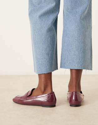 Asos Design Malta Loafers In Red