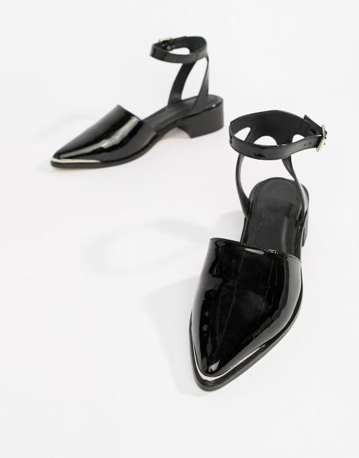 asos pointed flat shoes