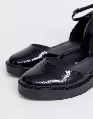 asos design menace chunky flat shoes
