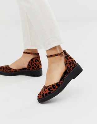 leopard flat sneakers