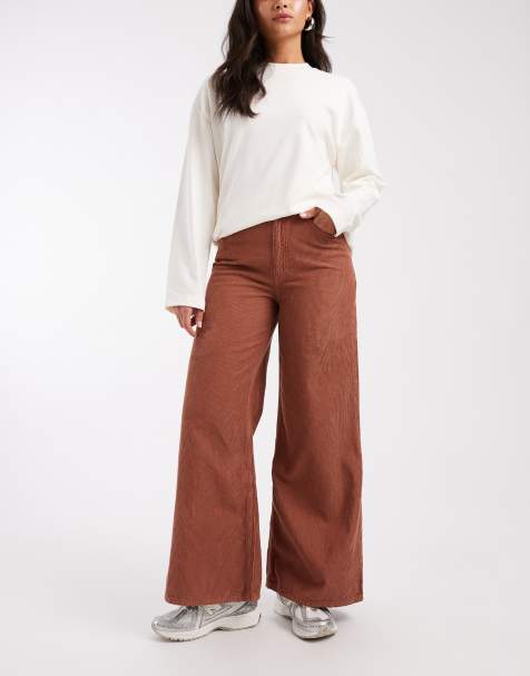 ASOS DESIGN – Manchesterbyxor med vida ben - view 1