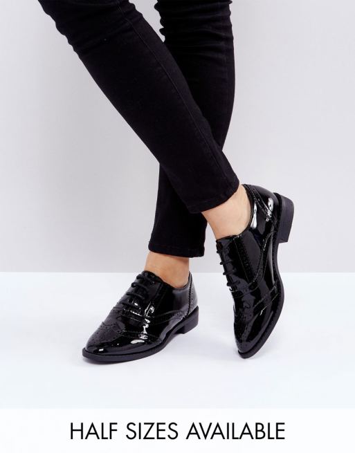 Asos manic hot sale flat brogues