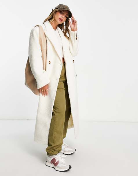 Manteau blanc cheap cintré femme